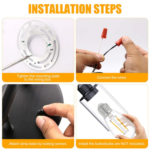 Installation steps for Portable Outdoor Light Camping Lantern With Clear Lens For Nighttime Campsites And Trails Trail Ready