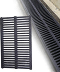 Rectangular Drainage Grate And Sewer Cover 19.7 Inch Long 11.8 Inch Wide 1.5 Inch High Tough As Nails Polymer Resin for Driveways