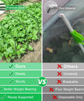 Comparison between Six Piece Garden Hoop Kit For Greenhouses Rust Free Grow Tunnel Stakes and weaker alternative