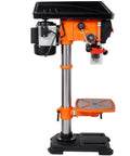 Side view of 12 Inch Benchtop Drill Press with Laser, Digital Readout, and Tilting Table for Woodworking and Metal Fabrication