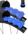 Diamana HD Front And XHD Rear 27-Inch Tubeless Foam Tire Insert Set showing blue EVA foam design inside black tire