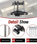 Tough As Nails Ten Inch Woodworking Front Vise Cast Iron Heavy Duty Workbench Mount showing all iron structure and accessories.