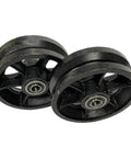 Set of 2 sturdy 6 inch V groove gate wheel with sealed bearings, ideal for residential gate tracks.