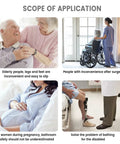 Scope of application showing elderly, pregnant, post-surgery, disabled users; relevant to Foldable 29.5 Inch Handicap Grab Bars Rails