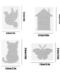 Decorative cartoon pattern patches from Heavy Duty Screen Patch Repair Kit With Mesh Tape And Adhesive Patch for quick fix.