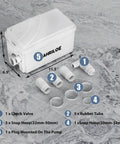 Powerful 450W Macerator Pump With Three Inlets And One Outlet For Sinks Laundry And Basement Drains Not For Toilet High Flow Sewage Pump components on display