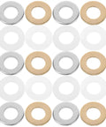 120 Piece O Ring And Flat Washer Kit With Nylon, Brass, And Zinc Plated M10x20 Spacers For Appliances And Electrical Connections Perfect For DIY Projects, Repairs, And Quick Home Upgrades. mixed washers