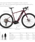 Adult 500W Class 2 Electric Gravel Bike With Legit 48V 705Wh Range And Fly 12 Speed Setup built different showing ergonomic design and specifications.