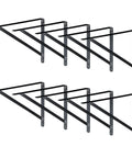 Beefy Black Steel Heavy Duty Shelf Brackets Set For Garage And Home Shelving Systems 19 And A Quarter Inch By 12 And A Half Inch 10 Pack