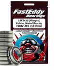 Set Of 10 15X24X5 Flanged Rubber Sealed Bearing F6802-2RS For RC Cars Boats Robotics Bicycles Built To Last With Smooth Spin And High Speed Performance A Must Have For Hobbyists And Builders, steel bearings pack