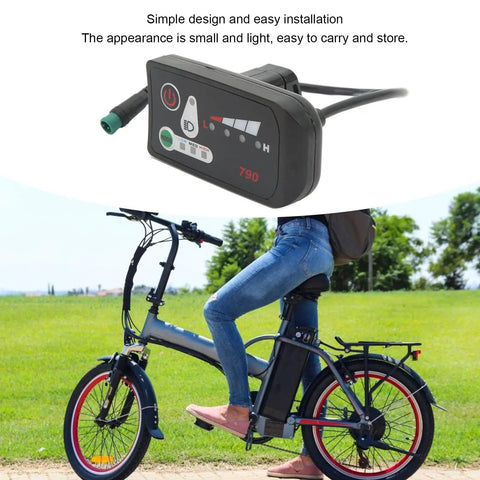 LED Display Meter For Electric Bikes 24V 36V 48V Universal Control Panel With 5 Pin Waterproof Connector Multifunctional E Bike Dashboard For Power Speed Battery Level And More
