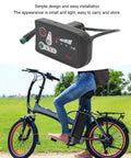 LED Display Panel For Electric Bikes And Scooters 24V 36V 48V ABS Durable Handlebar Mount with bike in park