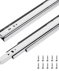Heavy Duty 22 Inch Drawer Slides Set With Full Extension Ball Bearing Rails Side Mount Glides Built Tough For Cabinets 100 Lb Pair