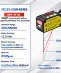 Advanced Laser Displacement Sensor With RS485 Output, 0.01mm Precision For Distance, Thickness And Positioning, Voice Prompt Alerts