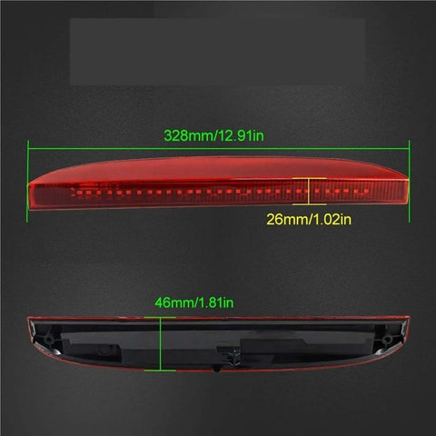 Renault Clio High Level 3Rd Brake Light LED Stop Lamp Smoke Lens dimensions view
