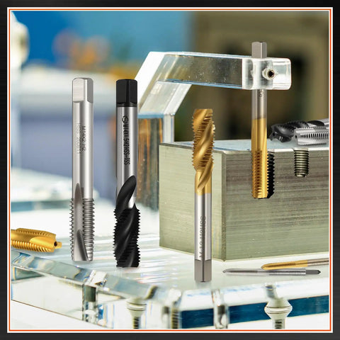 Pro Grade Spiral Point Tap For 1/2-13 UNC Right Hand Cutting includes various taps for smooth threading on metal surfaces.