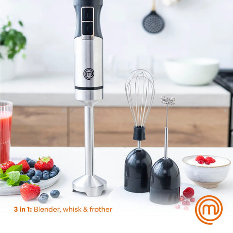 Pro Grade Handheld Immersion Blender With Whisk And Milk Frother Attachments 400W 3 In 1 Stick Blender for kitchen use