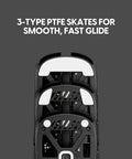 X2F Mini Fingertip Wireless Gaming Mouse Ultra Lightweight Low Latency Sensor with 3-type PTFE skates for smooth glide.