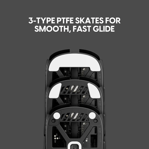X2F Mini Fingertip Wireless Gaming Mouse Ultra Lightweight Low Latency Sensor with 3-type PTFE skates for smooth glide.