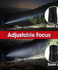 7 Pack Small LED Tactical Flashlights High Lumens With 5 Modes Waterproof Zoomable Beams for Outdoor Use in Mountains