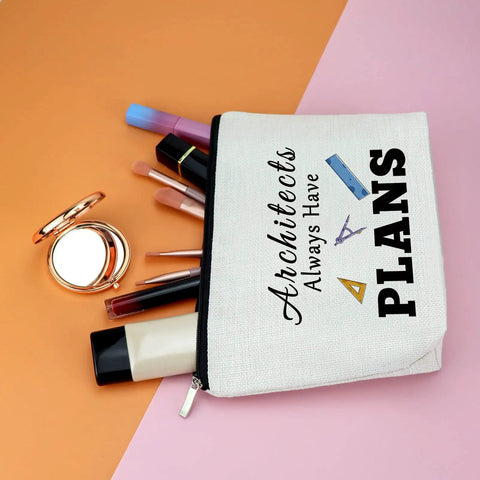 Dope Makeup Bag For Architects And Architecture Lovers Graduation Gift For Women Engineers And Mentors, 25x17 cm, with tools