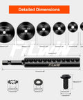 Inside Pipe Cutter Kit With Six Saw Tooth Blades Three Inch Scale One Quarter Inch Hex Shank Pro Grade Versatile Cutter