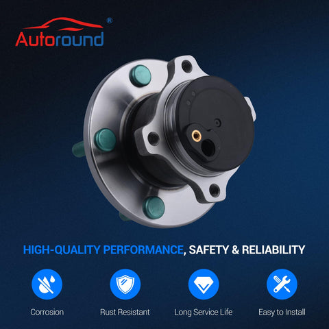Rear Wheel Bearing And Hub Assembly 5 Lug With ABS Replacement For Mazda 3 2004 2013 Mazda 3 Sport 2009 2013 And Mazda 5 2006 2017 Rear Left Right 4 Wheel ABS