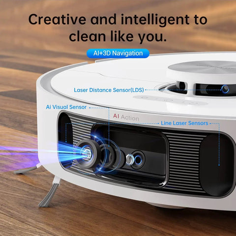 Smart Robot Vacuum And Mop System That Crushes Mess With Auto Mop Cleaning And Drying Self Refilling And Self Emptying Base