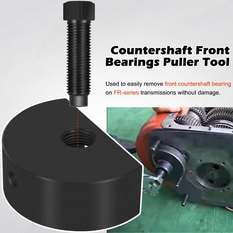 RR1014TR countershaft front bearings puller tool for Eaton Fuller FR-Series transmissions, black metal