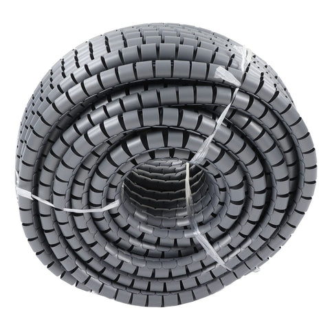 Spiral Cable Wrap For Wiring And Pipe Protection, 22mm Diameter, 50m Roll, Flexible Cable Management Sleeve