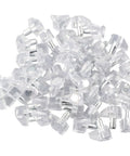 Clear Shelf Pins Kit With Metal Pins For Cabinets And Wood Shelves Low Profile Transparent Plastic Brackets Durable Shelf Support Pegs