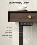 Smart memory control panel showcasing up and down buttons on Classic Mid Century Modern Electric Standing Desk 63 Inch.