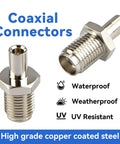 SMA Female To TS9 Male RF Coax Adapter For 4G LTE WiFi And FPV Drones Top Notch Brass Nickel Plated Waterproof Design