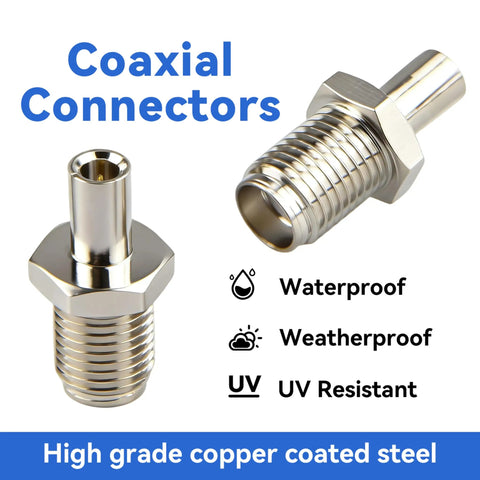 SMA Female To TS9 Male RF Coax Adapter For 4G LTE WiFi And FPV Drones Top Notch Brass Nickel Plated Waterproof Design