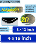 Totally Personalized Metal Street Sign With Your Text Logo Or Photo For Office Home Cafe Bar Indoor Outdoor Decor, Fade Resistant UV Print, customizable materials and sizes shown, including 3x12 and 4x18 inches aluminum.