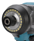 Close-up view of the RiToEasysports Cordless Impact Wrench With 405 Ft Lbs Brushless High Torque 18V Electric Tool showing drive socket.