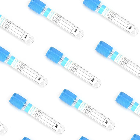 Vacuum Specimen Collection Tubes For Lab Tests And Veterinary Use 3 mL 100 Pack Wrap Packaging PET Durable Tubes