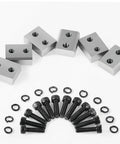 Dude, check out these bad-ass VEVor Electric Rebar Cutter Replacement Blades components including six steel blocks and screws.