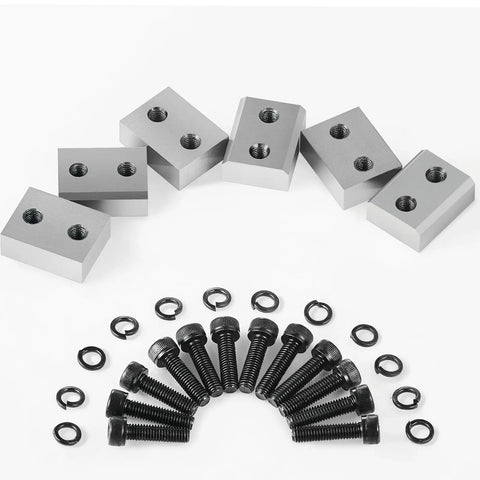 Dude, check out these bad-ass VEVor Electric Rebar Cutter Replacement Blades components including six steel blocks and screws.