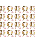 100 Piece Spring Band Hose Clamps Set 12mm Inner Diameter 14.3mm Max Open Low Pressure Air Clip Fasteners in rows