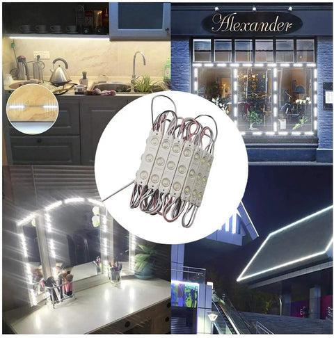 Storefront LED Module Kit For Signs White 6500K 2835 SMD 1.2W 12V DC Waterproof Window Light 100 Pcs For Letter Advertising