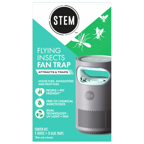Indoor Bug Trap With Fan And UV Light That Attracts Mosquitoes Fruit Flies And House Flies Plug In Portable Insect Catcher Kit