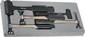 5 Piece Body Working Hammer Set With Dead Blow And Metal Hammers For Dent Removal displayed in a tray, including 2 dead blow hammers.