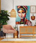 Sand Swirl Swell Removable Peel And Stick Wallpaper With Retro Curves, 20.5 In Wide By 16.5 Ft Long in a decorated room setting.