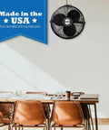 Beefy 18 Inch High Velocity Multi Mount Industrial Fan With Three Speed Settings Pivoting Head Built Tough From Powder Coated Steel