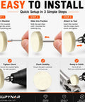 Installation steps for 110 Piece Rotary Tool Polishing Kit All In One Pro Grade With Felt Wheels Buffing Wheels And Bullet Bits