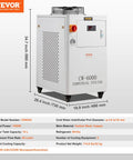 Rugged Industrial Water Chiller Built To Crush Heat Fast With 65 Liters Per Minute Flow And A 15 Liter Tank showcasing detailed specs.
