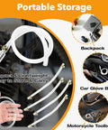 Air Free Universal Brake Bleeder Hose Kit With No Air Backflow One Way Valve for Quick Bleed, portable and easy to store.
