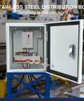 Heavy Duty Steel Electrical Junction Box For Indoor And Outdoor Use, Wall Mounted Weatherproof Metal Enclosure Open