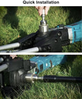 Installing Earth Auger Drill Bit Adapter For 327687-6 Ground Drill System DDG460 on grass